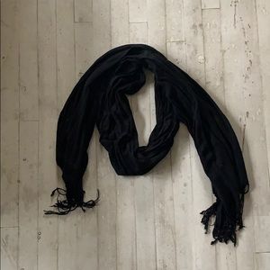Black plain scarf